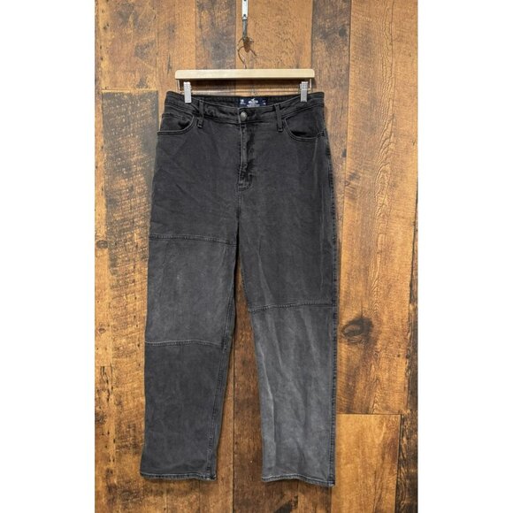 Hollister Ultra High Rise Dad Jean Black Size 31x31 EUC - Picture 2 of 5